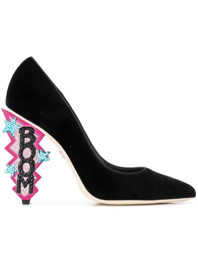 pop art heel pumps