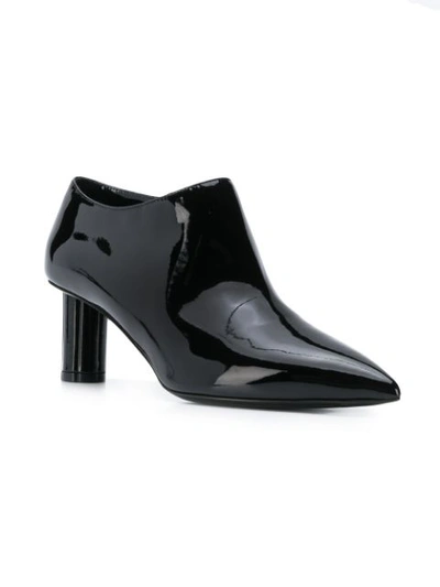 SALVATORE FERRAGAMO POINTED TOE ANKLE BOOTS - 黑色