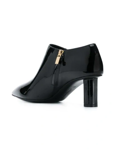 SALVATORE FERRAGAMO POINTED TOE ANKLE BOOTS - 黑色