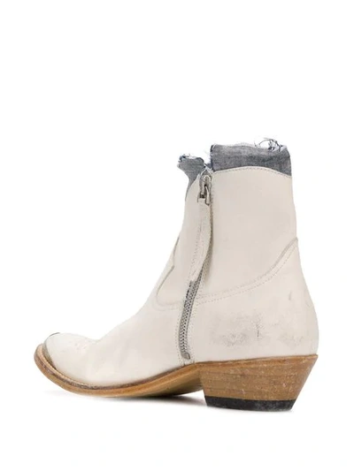 Shop Golden Goose Western Pointed Boot In White
