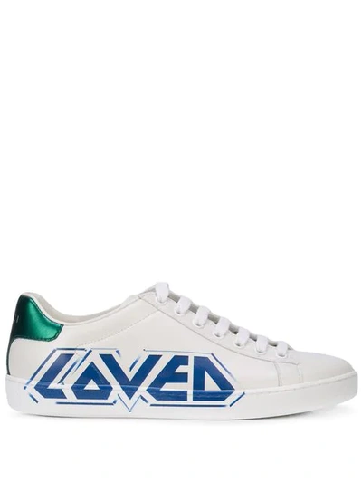 Shop Gucci Loved Sneakers In White