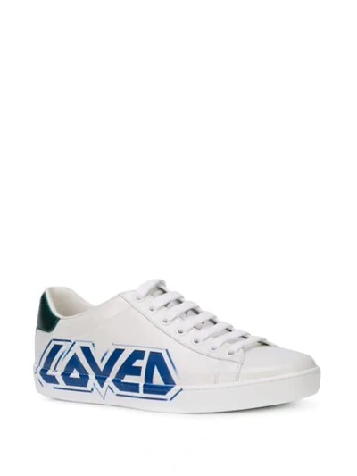 Shop Gucci Loved Sneakers In White