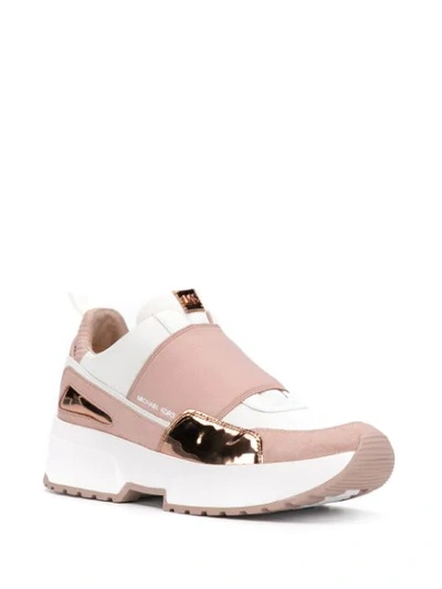 Shop Michael Michael Kors Slip-on Sneakers In Pink