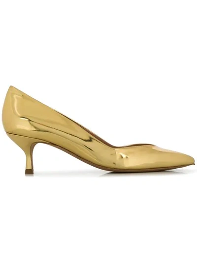 Shop Golden Goose Valerie Pumps In Gold