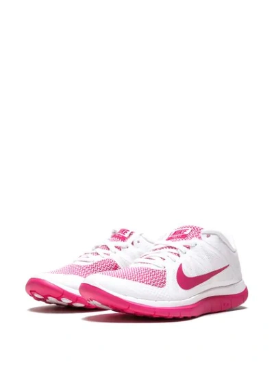 Shop Nike Womens Free 4.0 V4 Sneakers In White