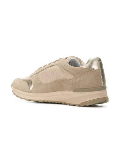 Shop Geox Nebula Sneakers In Neutrals