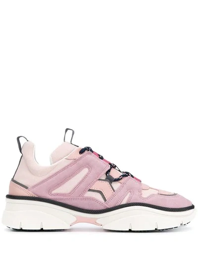 Shop Isabel Marant Panelled Sneakers In Pink