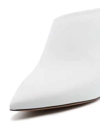 Shop Nicholas Kirkwood Mira 90mm Pearl Mules In White
