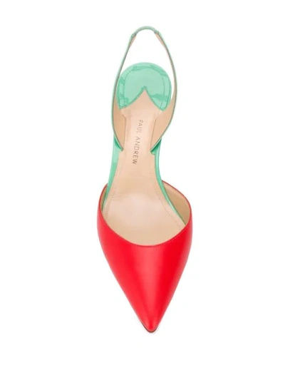 Shop Paul Andrew Colour-block Pumps In Red