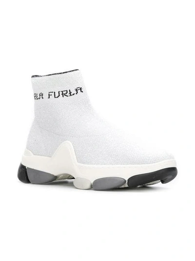 Shop Furla Wonder Sneakers - White