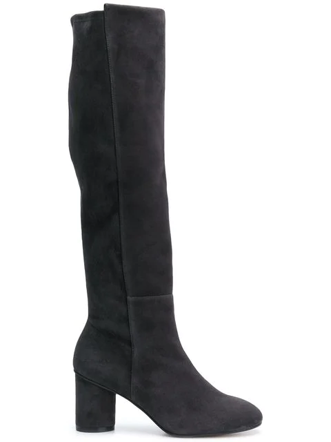 stuart weitzman women's eloise 30 almond toe suede boots