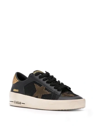 Shop Golden Goose Star Lace-up Sneakers In Black