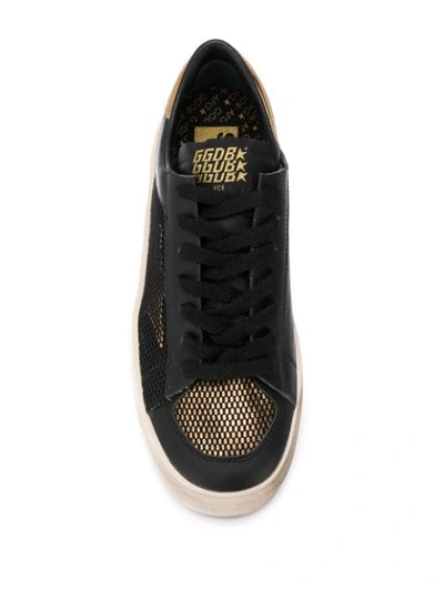 Shop Golden Goose Star Lace-up Sneakers In Black