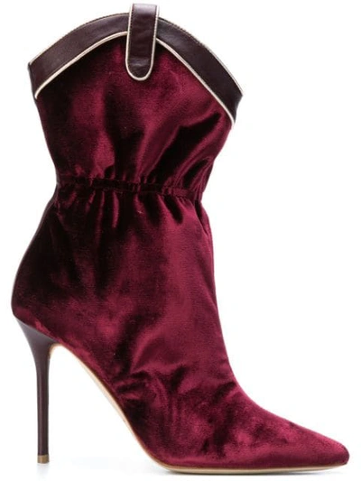 Shop Malone Souliers Daisy Boots In Red