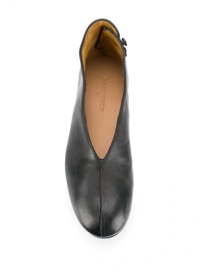 Shop Measponte Concealed Wedge Loafers In Black
