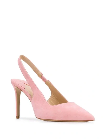 Shop Paul Andrew Slingback Ankle Strap Pumps In Pink