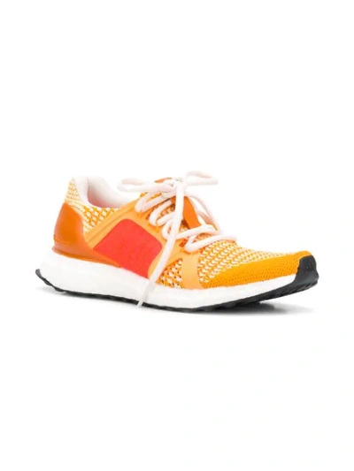 Shop Adidas By Stella Mccartney Ultraboost Lace-up Sneakers In Yellow