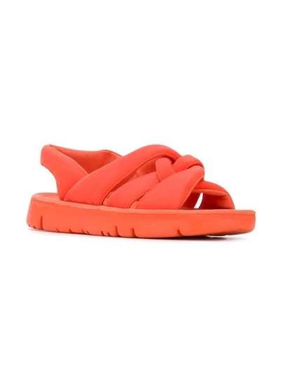 Shop Camper Oruga Sandals In Orange
