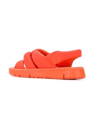 Shop Camper Oruga Sandals In Orange