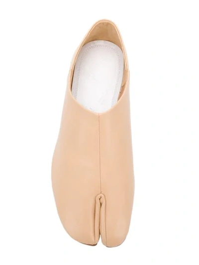 Shop Maison Margiela Tabi Slippers In Neutrals