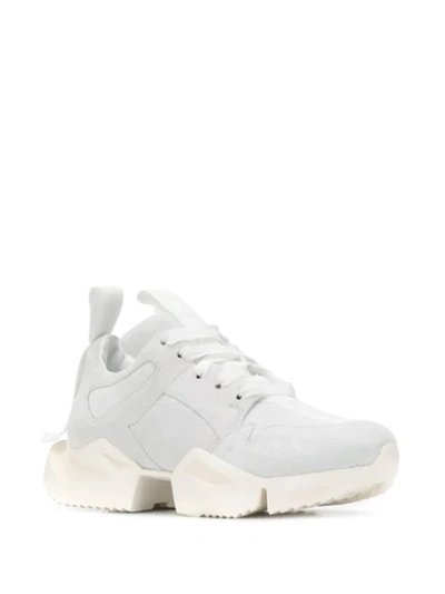 Shop Ben Taverniti Unravel Project Chunky Heel Sneakers In White