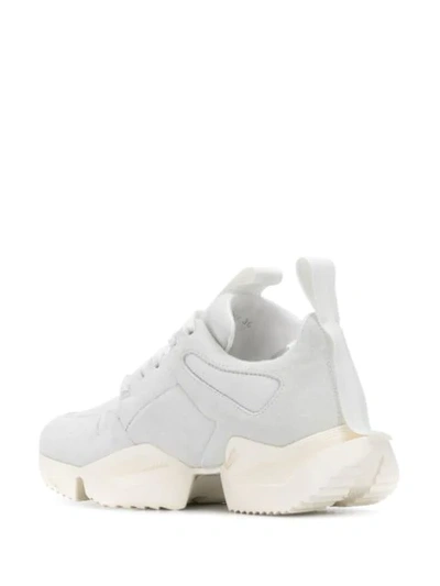 Shop Ben Taverniti Unravel Project Chunky Heel Sneakers In White