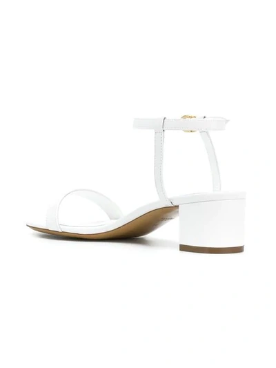 Shop Mansur Gavriel Ankle Strap Sandals In White