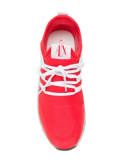 Shop Armani Exchange Low-top Sneakers - Red