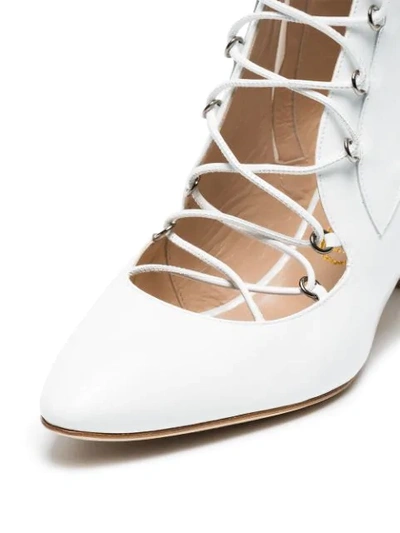 Shop Liudmila White Drury Lane 50 Leather Boots