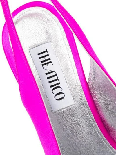 Shop Attico Wrap-around 110mm Slingback Pumps In Pink