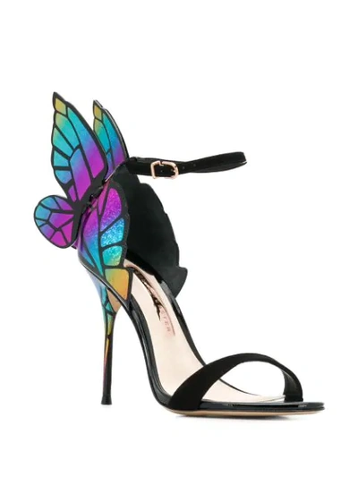 Shop Sophia Webster Butterfly Heeled Sandals In Black