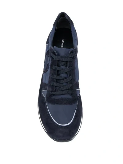 Shop Kennel & Schmenger Star Patch Sneakers In Blue