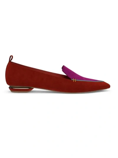 Shop Nicholas Kirkwood Customisable Beya Loafers In Red