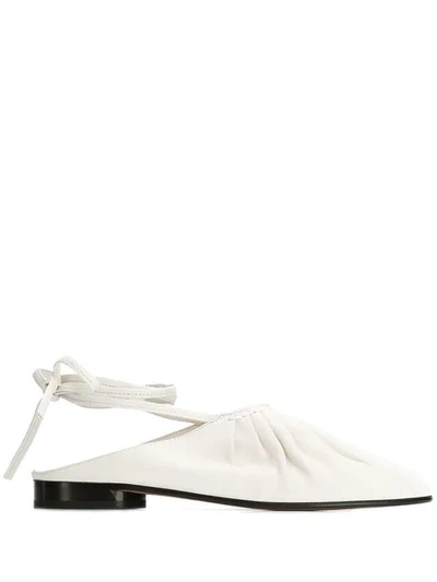 Shop 3.1 Phillip Lim / フィリップ リム Tie Ankle Ballerina Shoes In Ivory Iv122
