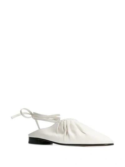 Shop 3.1 Phillip Lim / フィリップ リム Tie Ankle Ballerina Shoes In Ivory Iv122
