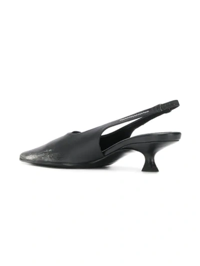 Shop Mm6 Maison Margiela Slingback Pumps In Black