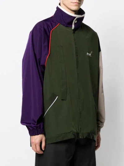 Shop Ader Error Colour-block Sleeve Jacket - Purple