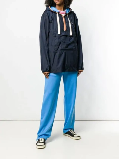 Shop Acne Studios Anorak Jacket In Blue