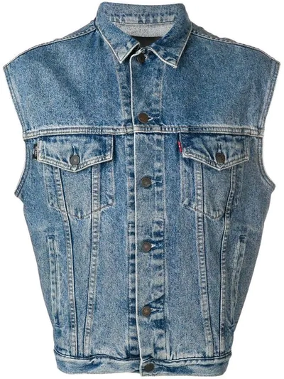 NOT GUILTY HOMME VINTAGE DENIM VEST - 蓝色