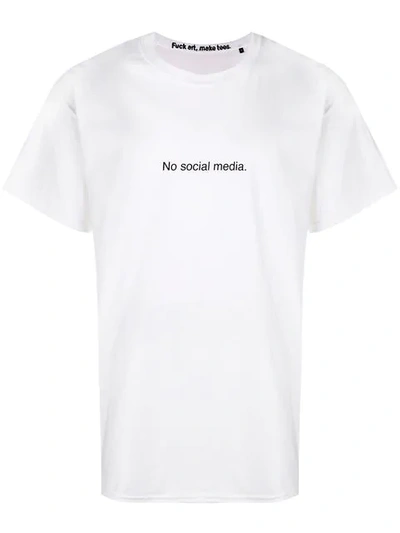 Shop Famt Front Script T-shirt In White