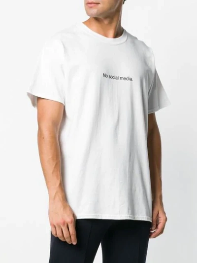 Shop Famt Front Script T-shirt In White
