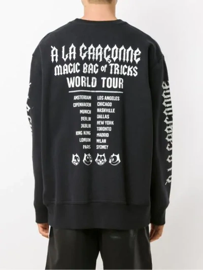 Shop À La Garçonne + Hering Felix Rocks Sweatshirt In Black
