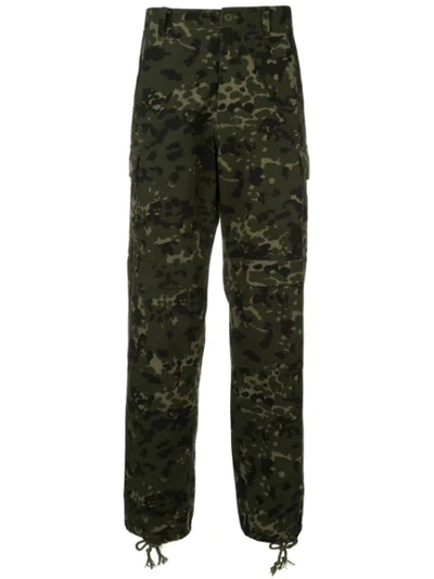 Shop We11 Done Military Trousers In Green