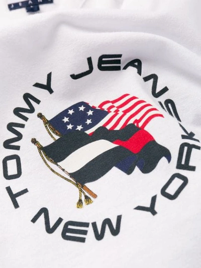 TOMMY JEANS SUMMER FLAG印花T恤 - 白色