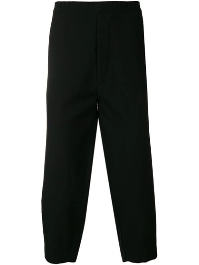 Shop Société Anonyme Japjogger Cropped Trousers In Black