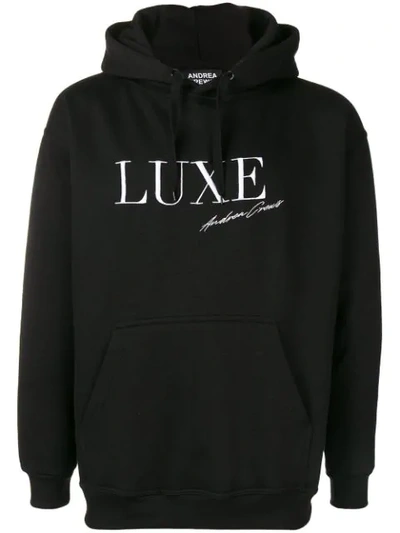 Shop Andrea Crews Luxe Hoodie - Black