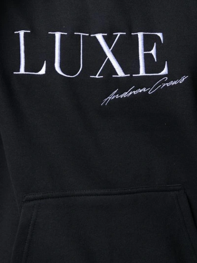 Shop Andrea Crews Luxe Hoodie - Black