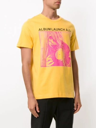 Shop Àlg Album Launch T-shirt - Gelb In Yellow