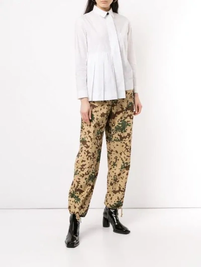 Shop We11 Done Military Trousers In Neutrals