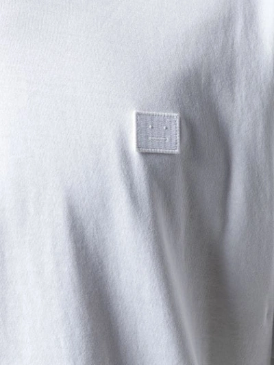 Shop Acne Studios Face Long-sleeve T-shirt In White